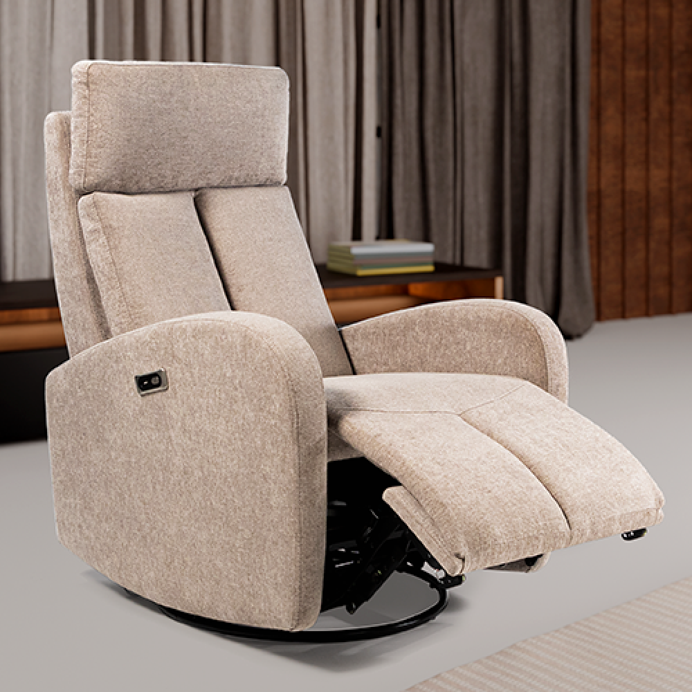 Cadeirão Luísa Relax giratório com balancim