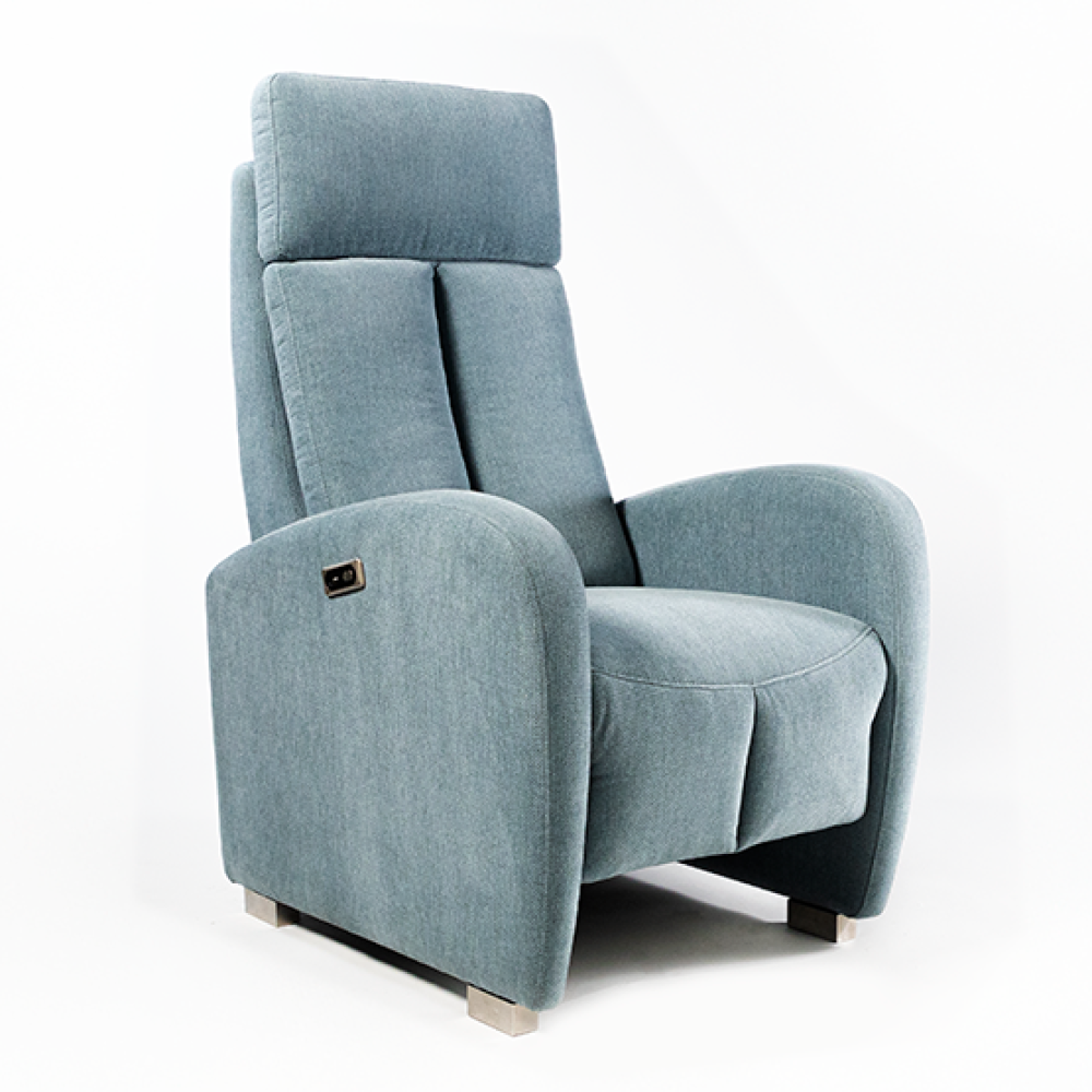 Cadeirão Luísa Relax elétrico com duplo pousa-pés