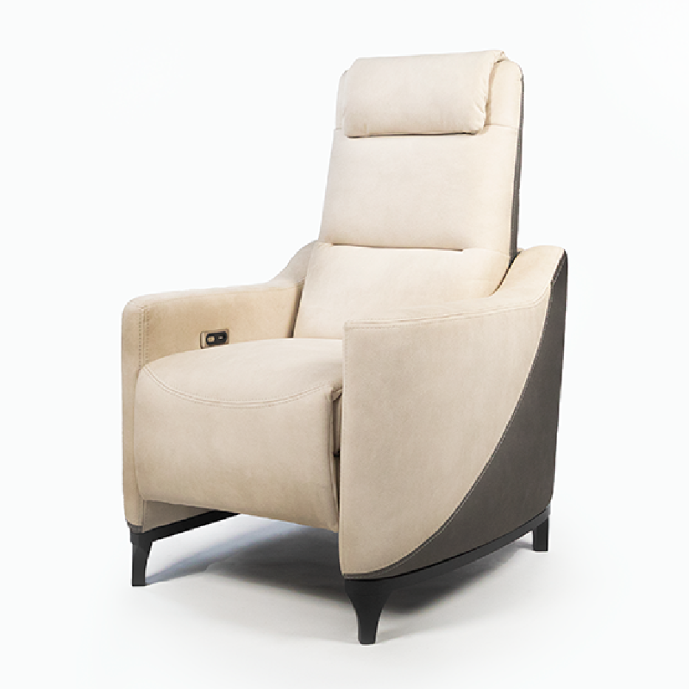 Cadeirão Vicente Relax elétrico com duplo pousa-pés